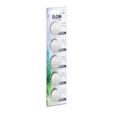 Bateria Litio CR2477, Blister Com 5 Unidades, Elgin - 82306