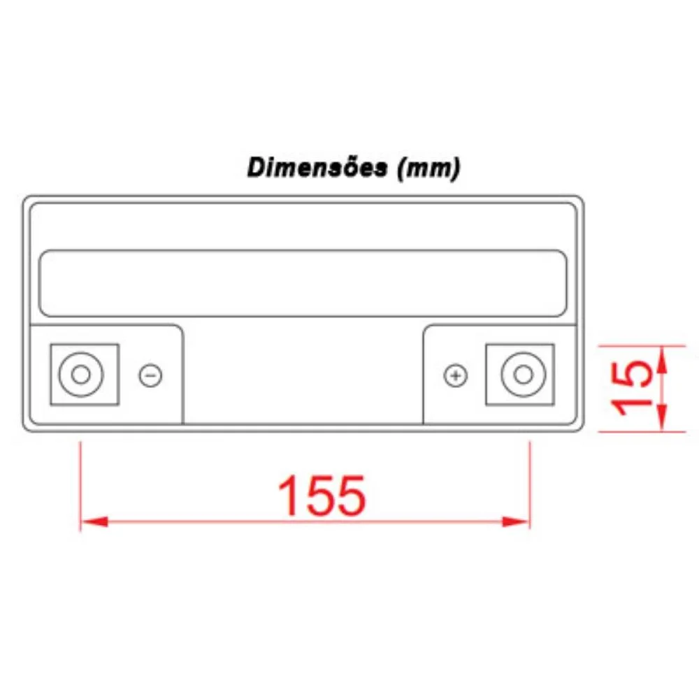 Imagem 4 de 5 do produto Bateria Unipower Para Nobreak M5, 12v, 18.0ah - Up12180-06c029