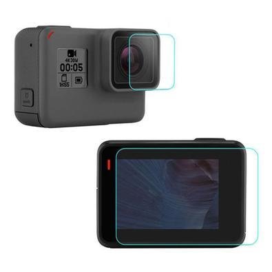 Películas Shoot De Vidro Para Lente E Lcd Gopro Hero 5, 6, 7 Black