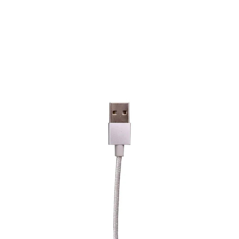 Imagem 2 de 4 do produto Cabo Lightning Soft 1m Oex Prata CB910