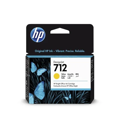 Cartucho De Tinta Hp 712 Amarelo Pluk 29ml 3ed69a