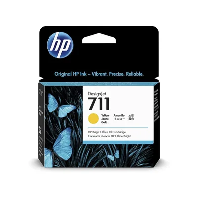 Cartucho De Tinta HP 711 Plotter, Amarelo, 29Ml - CZ132AB