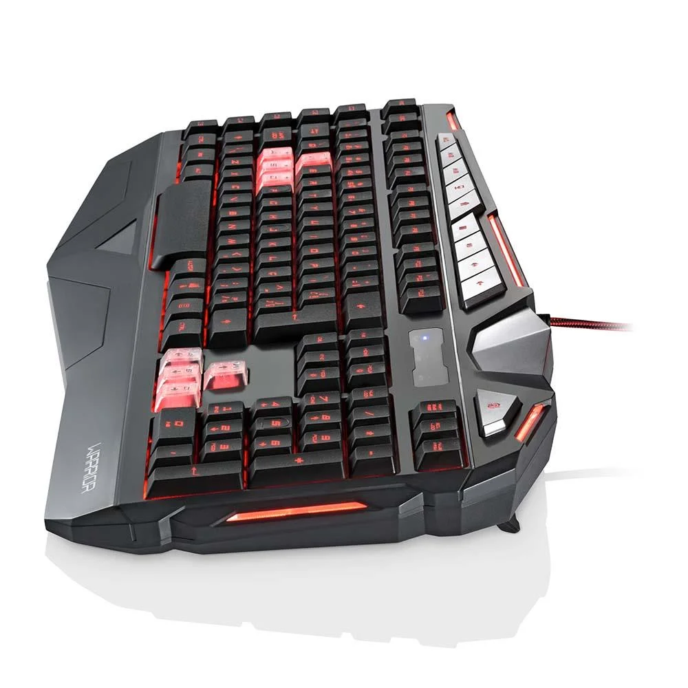 Imagem 2 de 3 do produto Teclado Gamer Multi Warrior Morani, USB, ABNT2, LED, Anti-Ghosting, Teclas Macro, Grafite - TC209