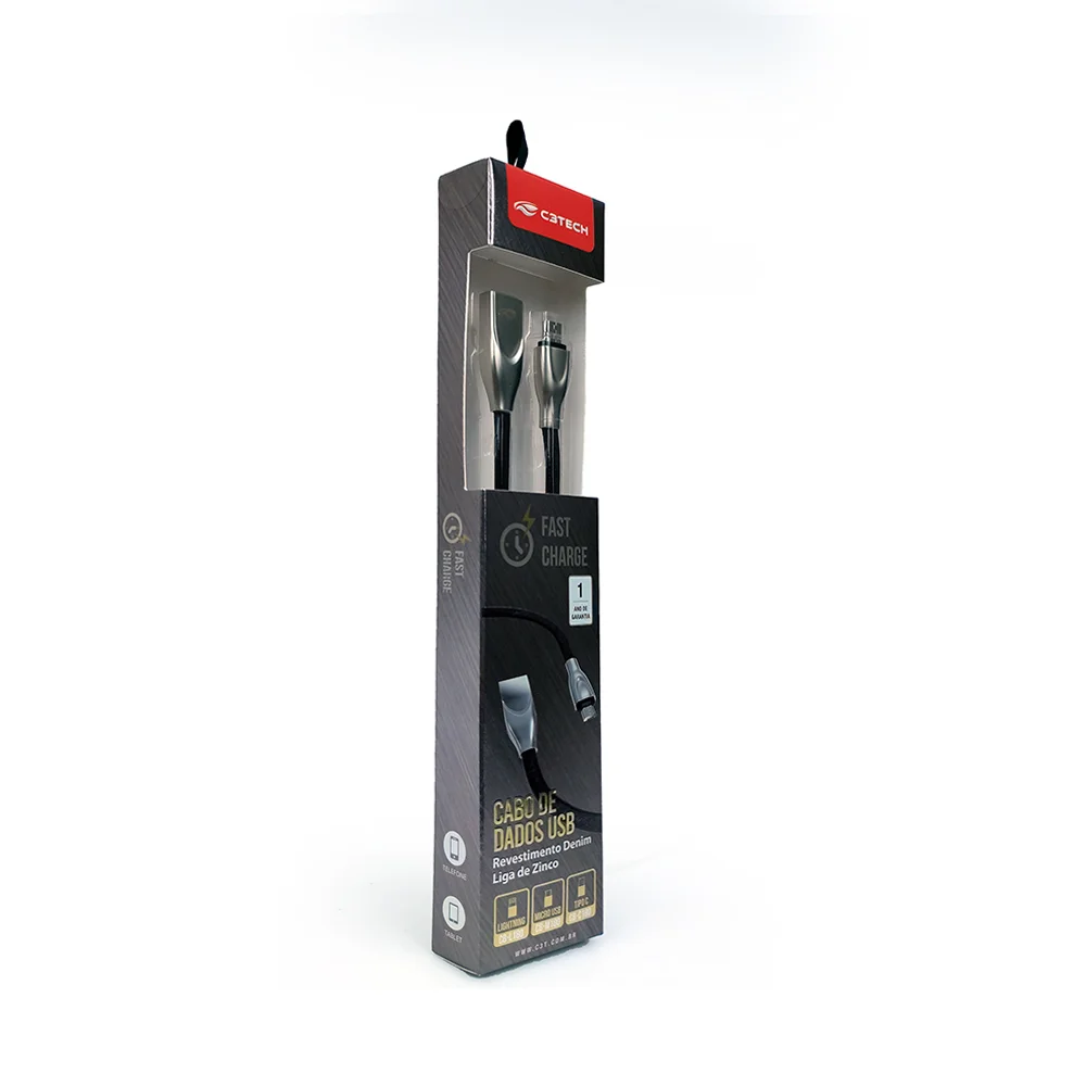 Imagem 2 de 4 do produto Cabo C3tech Usb X Micro Usb 2,4a 1 Metro -  Cb-m180bk
