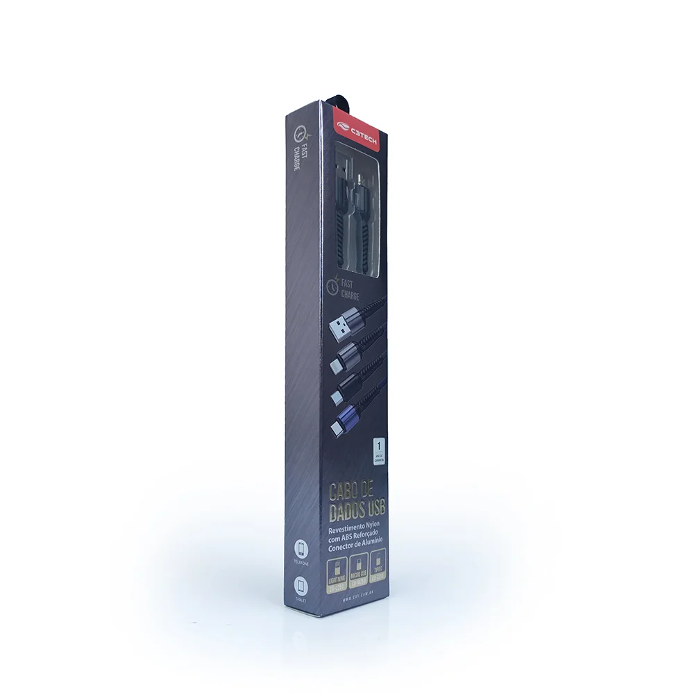 Imagem 2 de 4 do produto Cabo C3tech Usb X Micro Usb 2,4a 2 Metros - Cb-m250bk.
