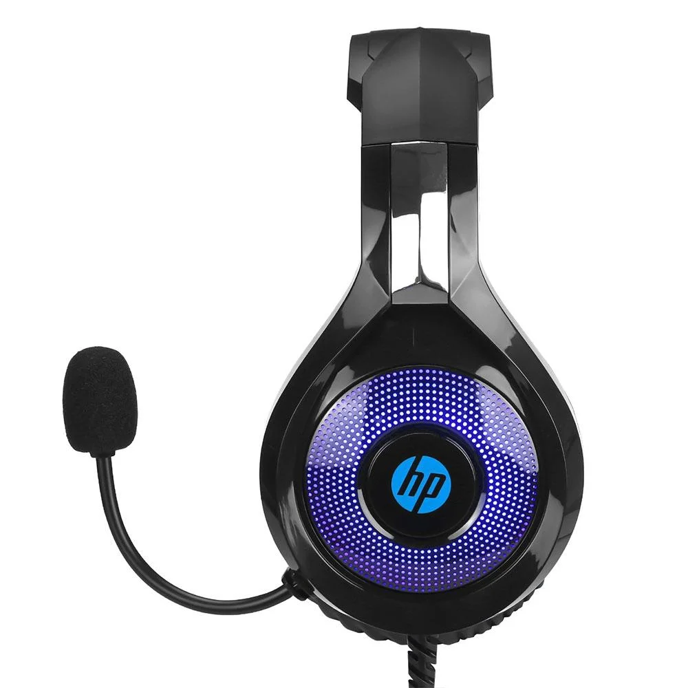 Imagem 5 de 5 do produto Fone Headset Dobrável USB/P2, Preto E Azul - DHE-8010