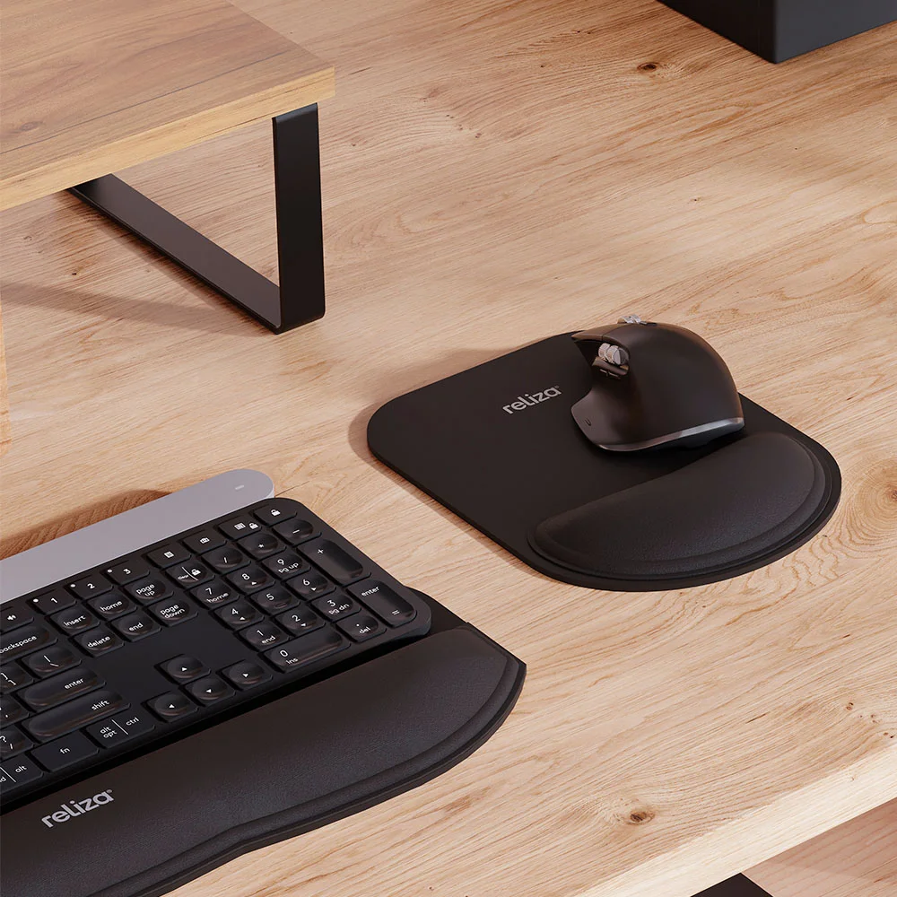 Imagem 3 de 4 do produto Mousepad Ergonômico Compact Reliza Preto - Neoprene 3499