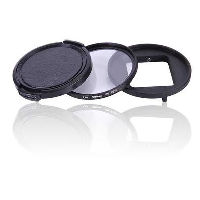Lente Uv 52mm Filtro Tampa Para Câmeras Gopro Hero 5, 6, 7