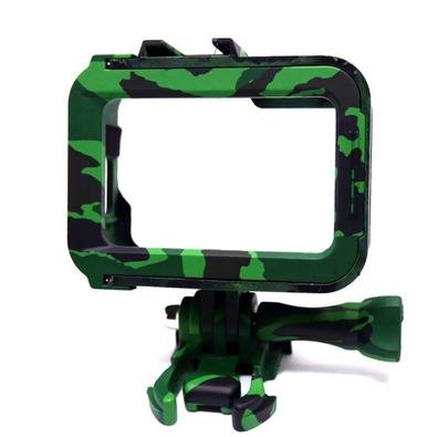 Suporte Armação Moldura Frame Camuflado Verde Gopro Hero 8O acessório Frame envolve a armação da câmera em forma de moldura sendo a melhor maneira de