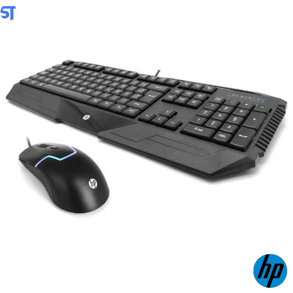 Kit Teclado E MouseUsb Gamer Gk1000 Preto Hp