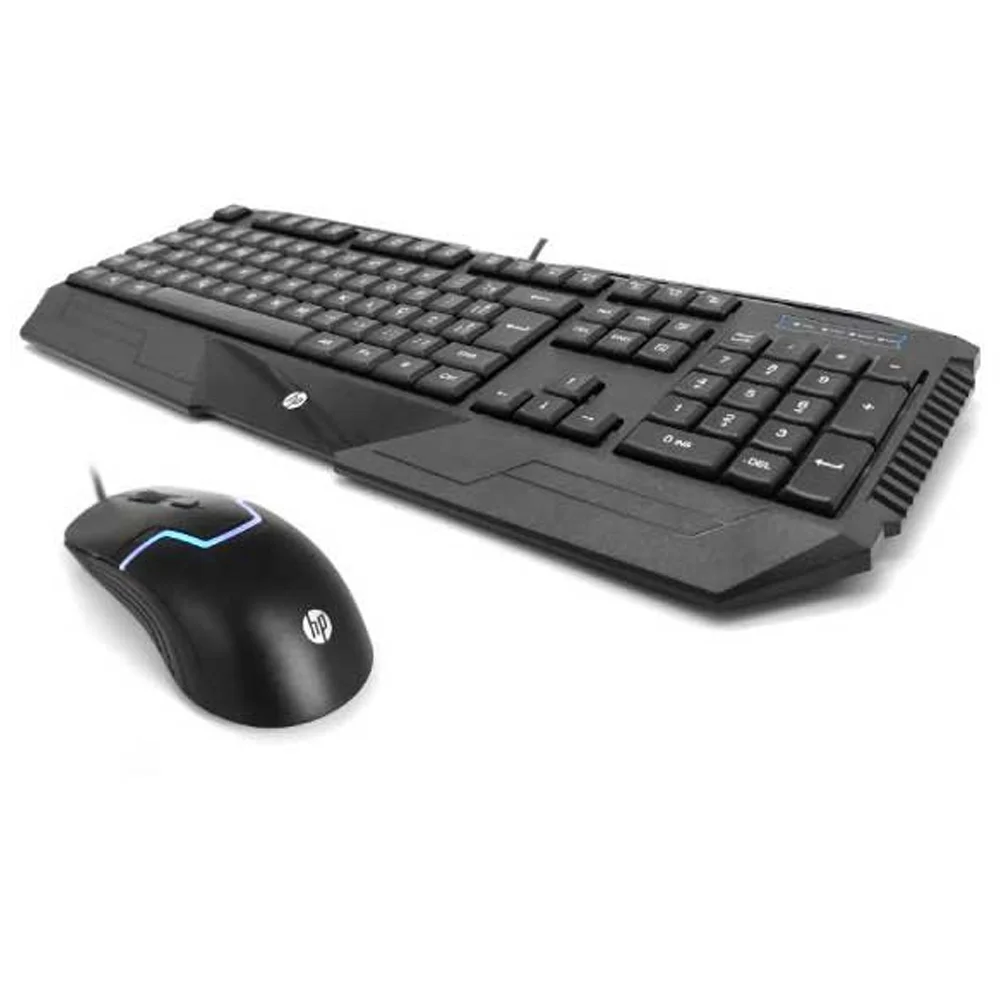 Imagem 2 de 5 do produto Kit Teclado E Mouse, Usb Gamer Gk1000 Preto, Hp.