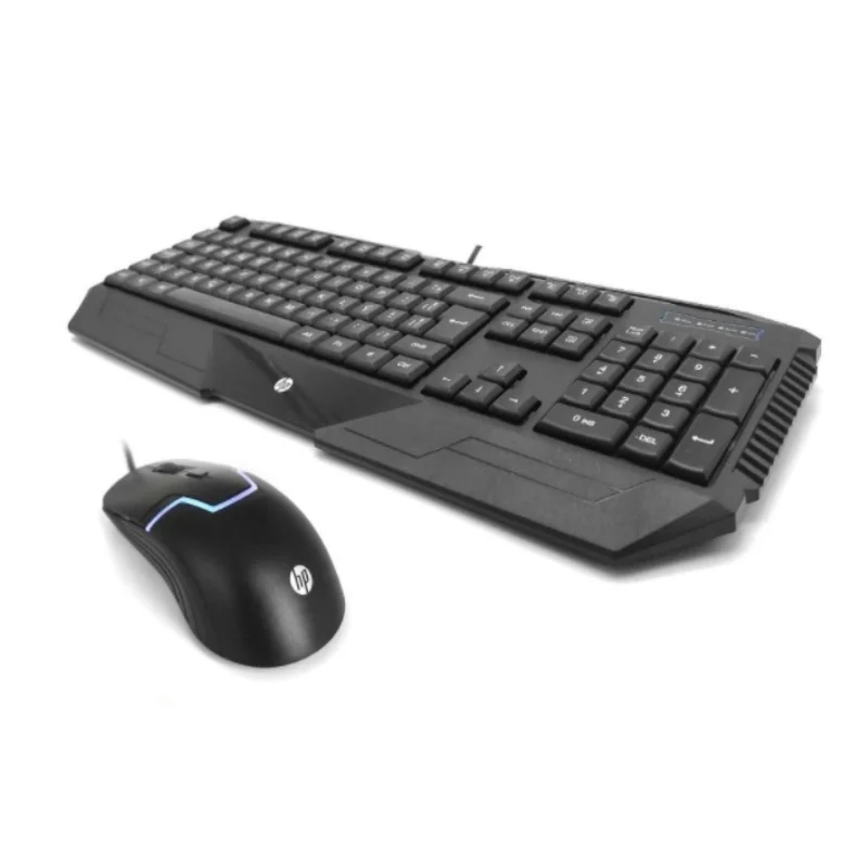 Imagem 3 de 5 do produto Kit Teclado E Mouse, Usb Gamer Gk1000 Preto, Hp.