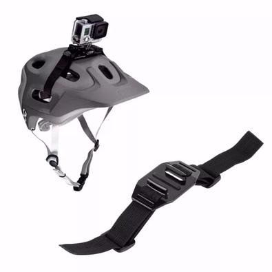 Através do Suporte Cinta de Capacete para Câmeras de Ação GoPro Hero SJCam e Xiaomi, você fixa sua câmera em seu capacete e registra cada momento enqu