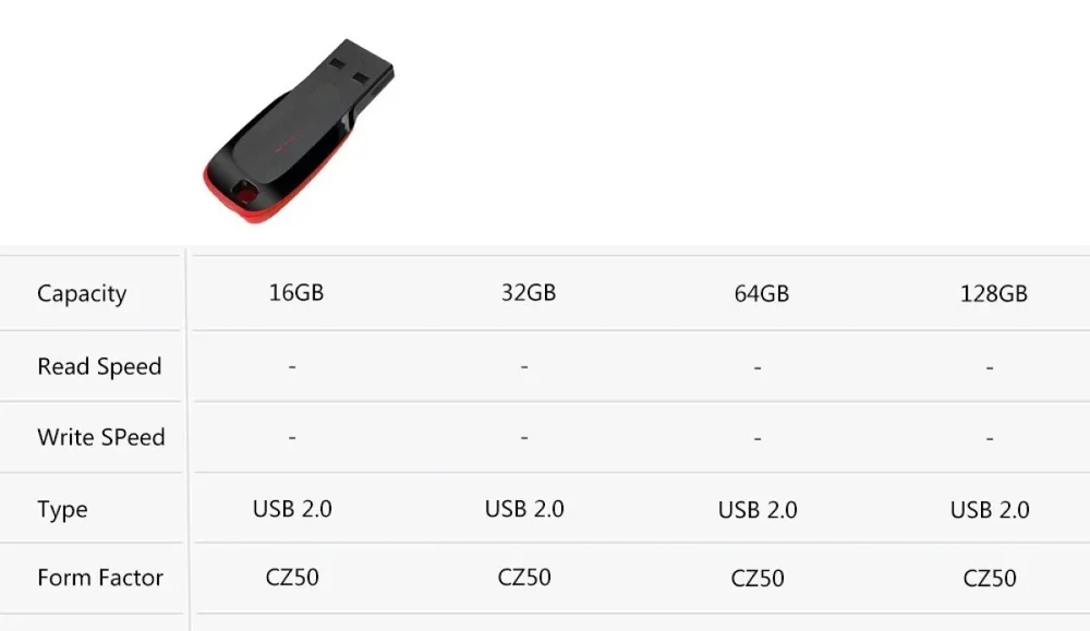 Imagem 3 de 5 do produto Pendrive Sandisk 8gb Cruzer Blade Z50