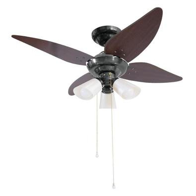 Ventilador Lustre Manour Plus Fumê 220V 4 Pás Tabaco O Ventilador Lustre Manour Plus é excelente para refrescar sua casa! Com design moderno, conta co
