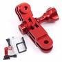 Extensor Pivot Em Alumínio Para Gopro E Similares - Vermelho