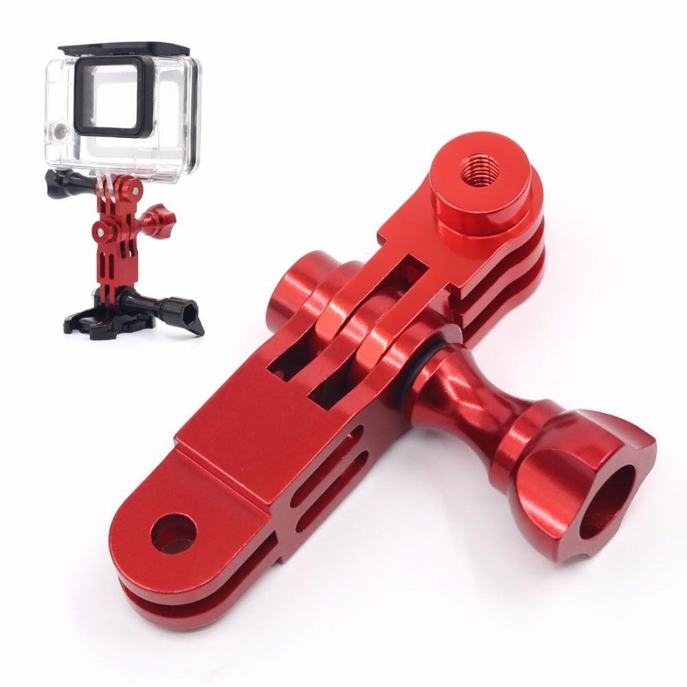 Extensor Pivot Em Alumínio Para Gopro E Similares - Vermelho Extensor Pivot Em Alumínio Para Gopro E Similares - Vermelho