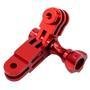 Extensor Pivot Em Alumínio Para Gopro E Similares - Vermelho