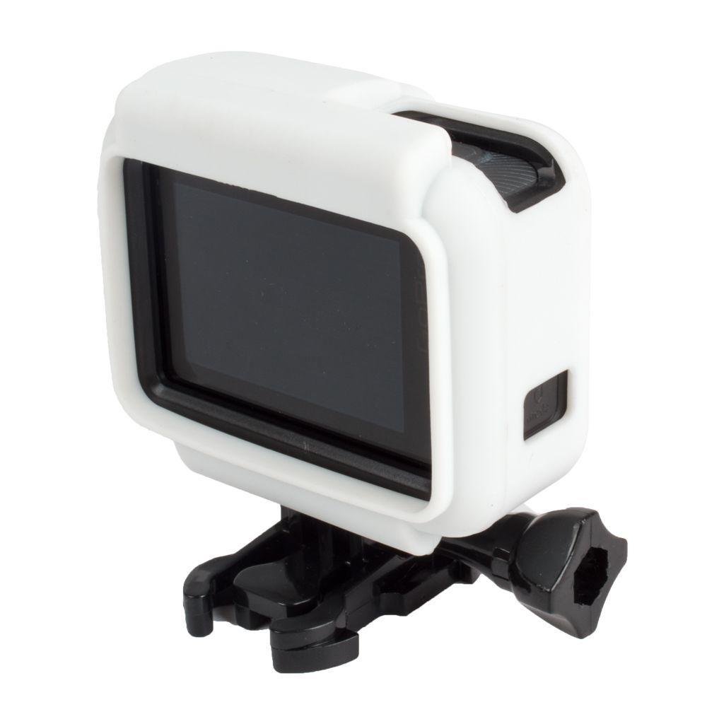 Capa Silicone Branca Para Câmeras Gopro 5/6/7 Black