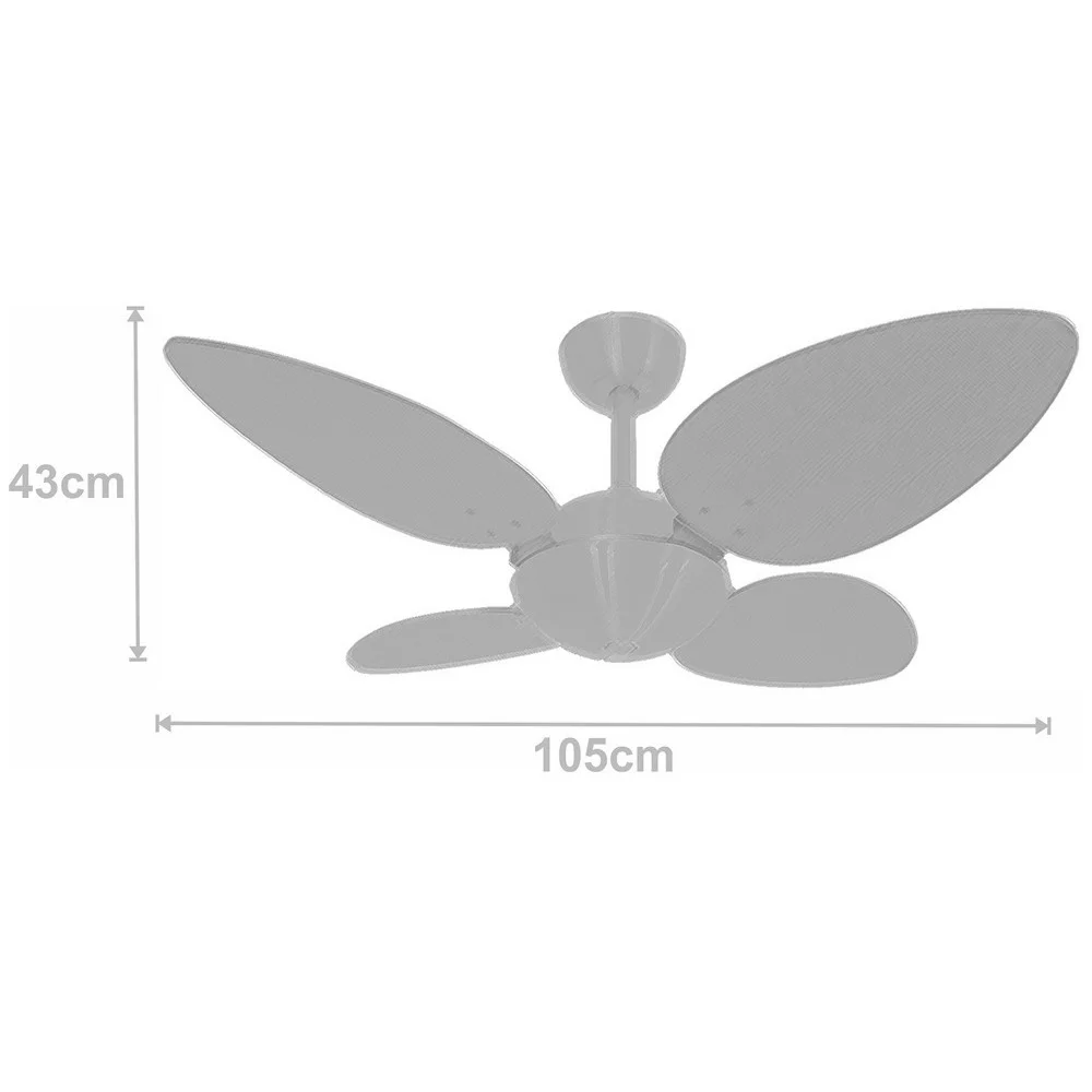 Ventilador De Teto Volare Prince Premium Branco 127v