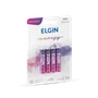 Pilha Recarregável AAA Elgin Ni-MH -900mAh, Blister Com 4 Unidades - 82169