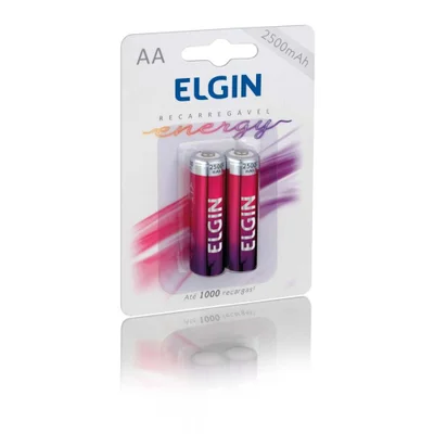 Pilha Recarregável AA Elgin, 2 Unidades, 2500 mAh - 82172 — foto 5
