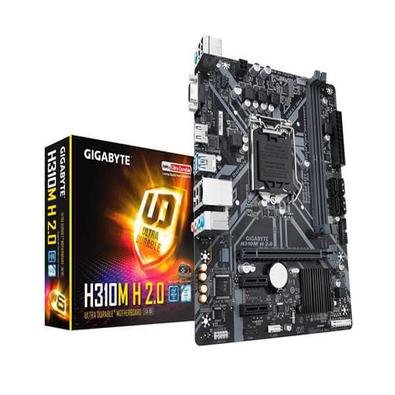 Placa Mae Gigabyte Intel LGA 1151, DDR4, Micro ATX, H310M H 1.1