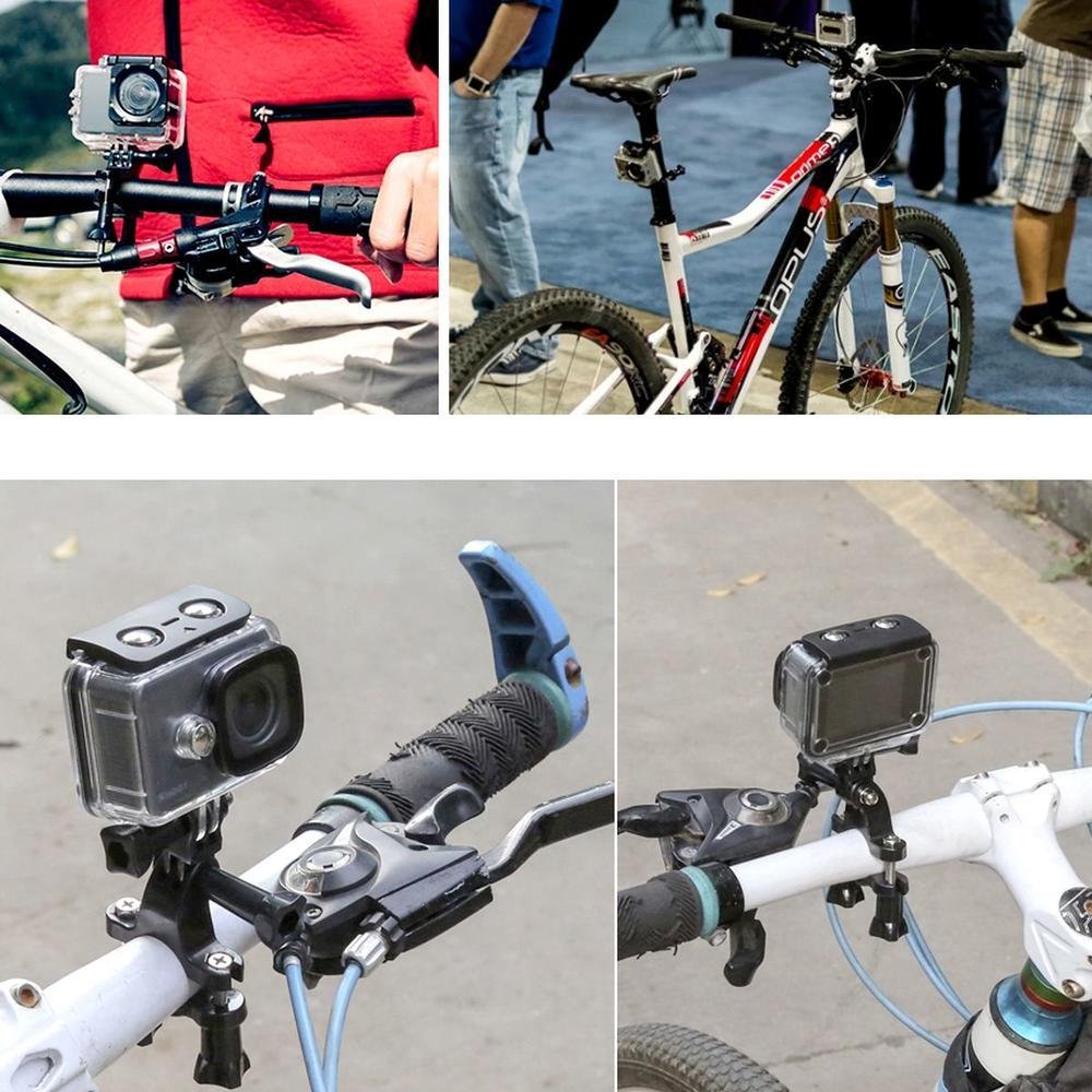 Imagem 2 de 5 do produto Suporte De Guidão De Bike E Cilindro 6,5cm Para Gopro E Similares