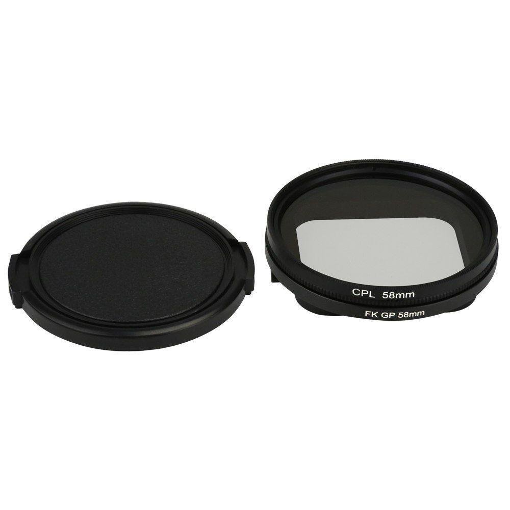 Filtro Polarizado Cpl 58mm Com Tampa Da Lente Para Gopro 5/6/7 Filtro Polarizado Cpl 58mm Com Tampa Da Lente Para Gopro 5/6/7