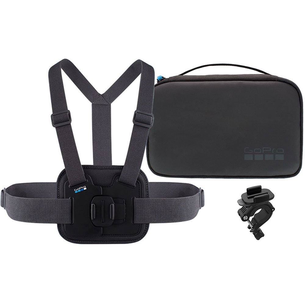 Kit Sports Gopro Suporte De Peito, Bike E Bolsa