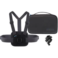 Kit Sports Gopro Suporte De Peito, Bike E Bolsa