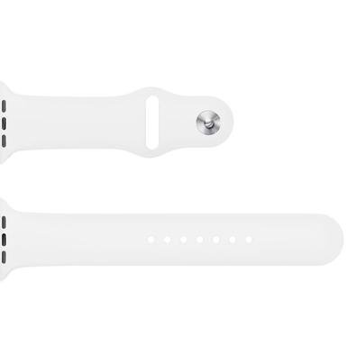 Pulseira Para Apple Watch Silicone 38/40mm Branca Goldentec