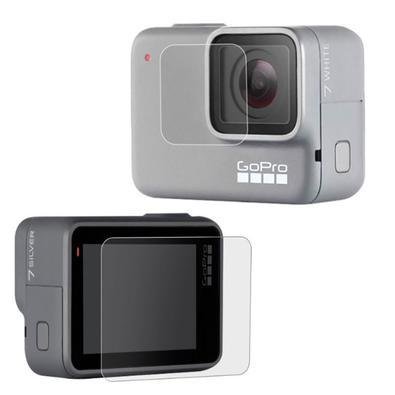 Películas De Vidro Para Lente E Lcd Gopro Hero 7 White/silver