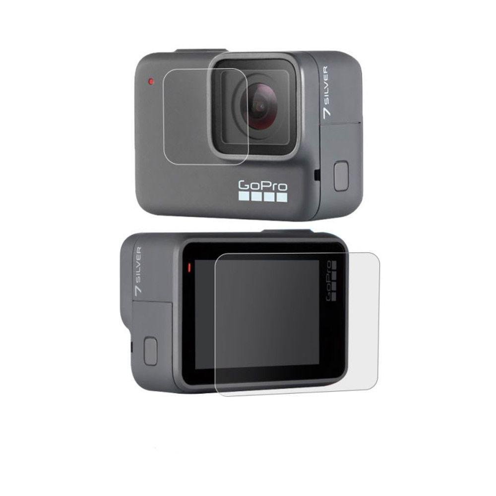 Imagem 2 de 2 do produto Películas De Vidro Para Lente E Lcd Gopro Hero 7 White/silver