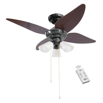 Ventilador Lustre Manour Plus Fumê 220V 4 Pás Tabaco e Controle Remoto O Ventilador Lustre Manour Plus é excelente para refrescar sua casa! Com design