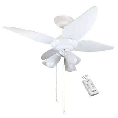 Ventilador Lustre Manour Plus Branco 220V 4 Pás Branca e Controle Remoto O Ventilador Lustre Manour Plus é excelente para refrescar sua casa! Com desi