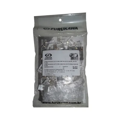 Conector Furukawa Rj45 Cat6 - Pacote Com 50 Unidades