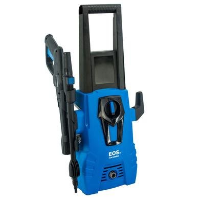 A lavadora de pressão EOS possui 1600W de potência e mais de 1700psi de pressão de trabalho, sendo o equipamento ideal para limpeza de garagens, pisos