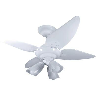 Ventilador Lustre Manour Branco 110V 4 Pás Branca O Ventilador Lustre Manour é excelente para refrescar sua casa! Com design moderno, conta com uma te