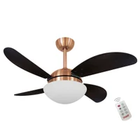 Ventilador De Teto Volare Cobre Vr42 Fly Tabaco 127V e Controle Remoto