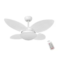 Ventilador De Teto Volare Branco Fosco Vr28 Mini Petalo Palmae Branco e Controle Remoto 62638 - 127V