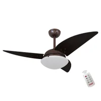 Ventilador De Teto Volare Cafe Class Tabaco 127V e Controle Remoto