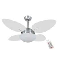 Ventilador Prince Iv E Controle Remoto Branco com soquete - 127v