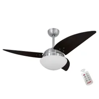 Ventilador De Teto Volare Escovado Vr42 Class Tabaco 127V e Controle Remoto