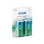Pilha Alcalina Elgin, Tipo-D LR20, Blister C/2 - 82157