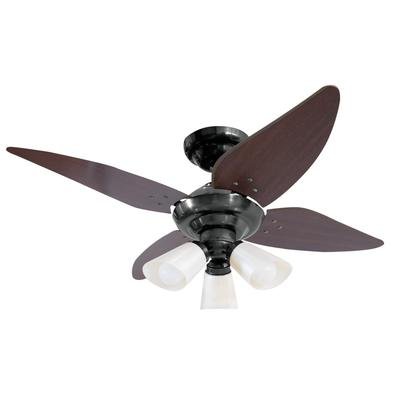Ventilador Lustre Manour Fumê 110V 4 Pás Tabaco O Ventilador Lustre Manour é excelente para refrescar sua casa! Com design moderno, conta com uma tecn