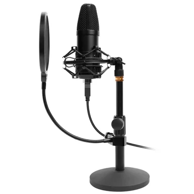 Microfone Dazz Broadcaster PRO Streamer Podcast, Chipset De Som, Profissional, USB - 6014568