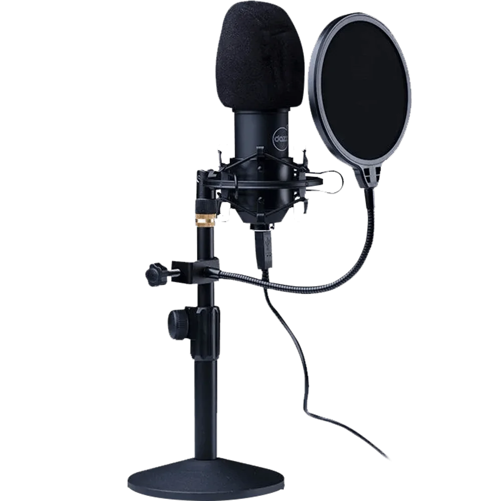 Imagem 2 de 5 do produto Microfone Dazz Broadcaster PRO Streamer Podcast, Chipset De Som, Profissional, USB - 6014568