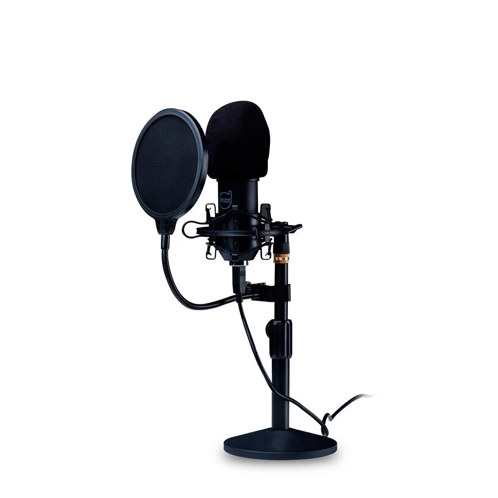 Imagem 3 de 5 do produto Microfone Dazz Broadcaster PRO Streamer Podcast, Chipset De Som, Profissional, USB - 6014568
