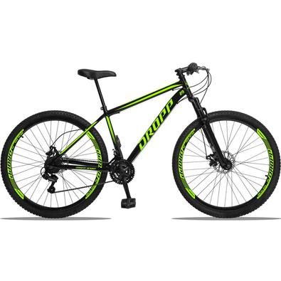 Dropp Sport é nossa Mountain Bike com quadro em aço carbono, além de ter um ótimo custo benefício o quadro é super resistente. Possui 21 combinações d